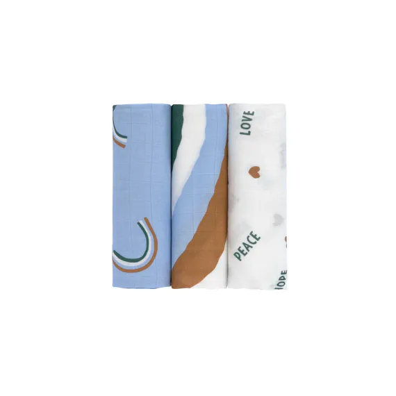 Lot de 3 langes Lässig L Happy Rascals Sky blue