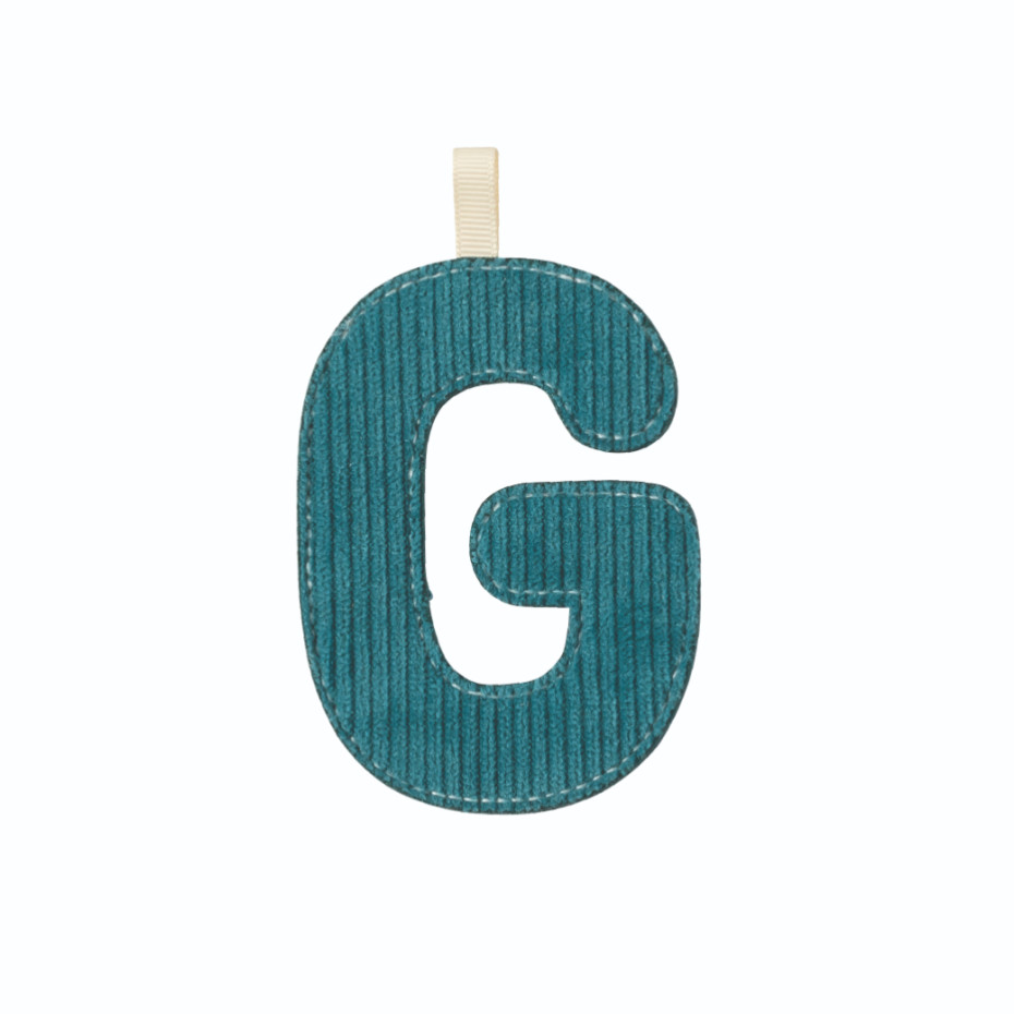 Lettre en tissu G
