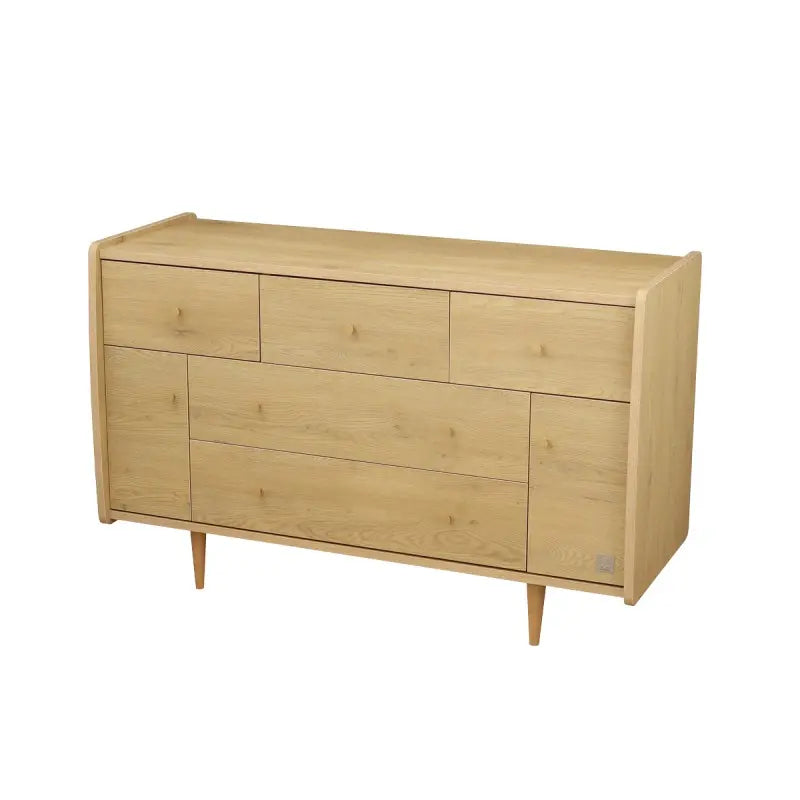 Commode 5Tiroirs 2Portes My Love Chêne