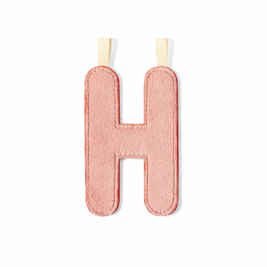 Lettre en tissu H