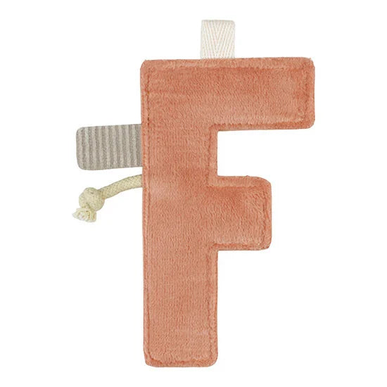 Lettre en tissu F