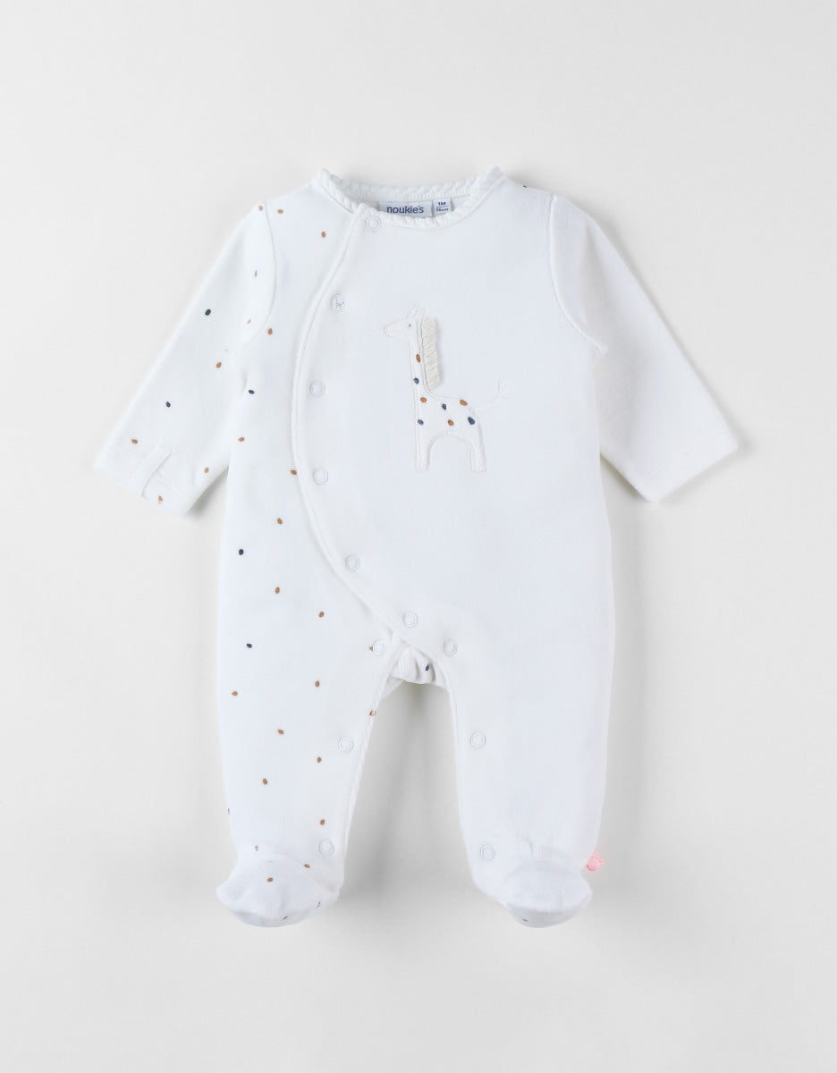 Pyjama en velours cotele, girafe