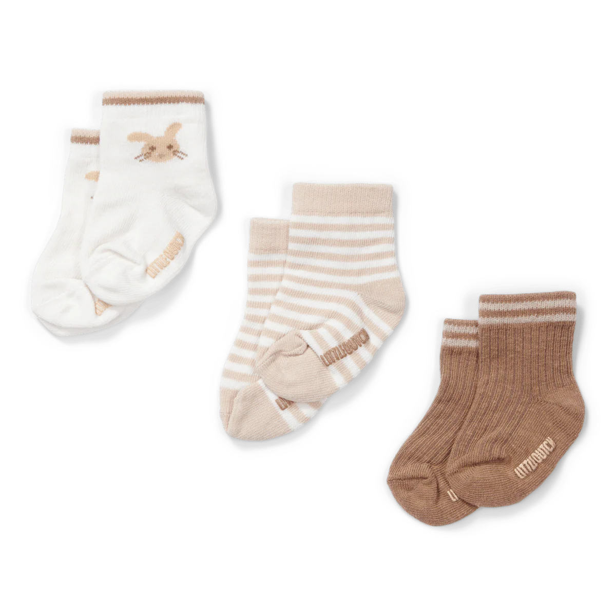 Lot de 3 chaussettes Bébé lapin, couleur