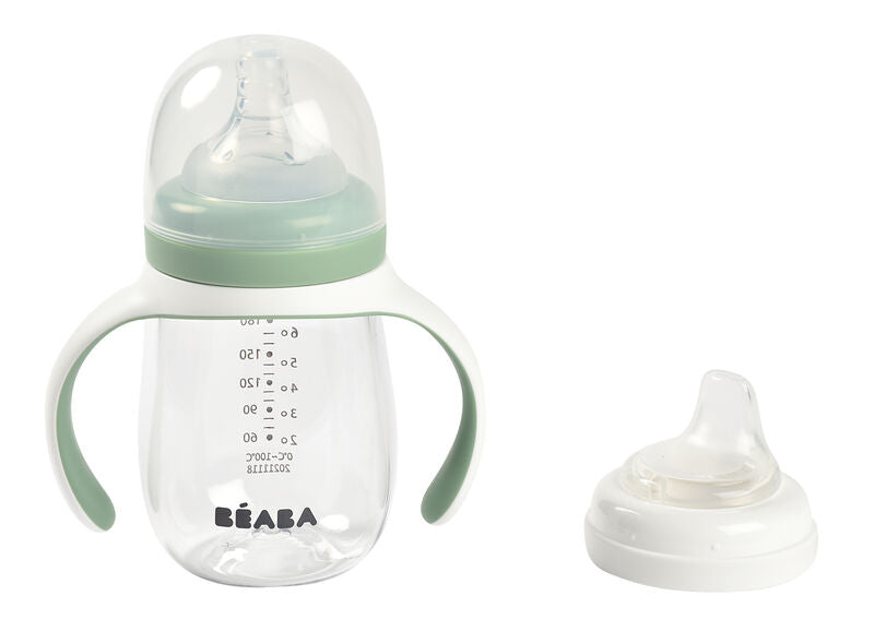 Biberon d'apprentissage 2-en-1 (plastique)