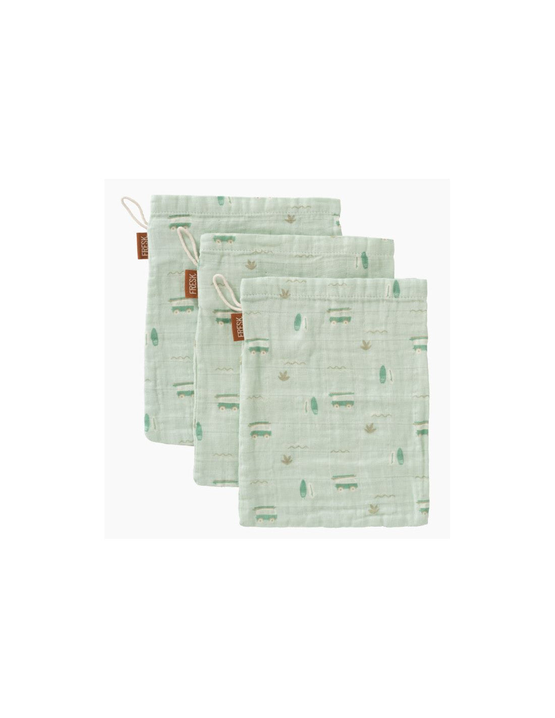 Gants de toilette 3pcs