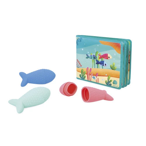 Livre de bain La fête sous l'océan ( livre 3 poissons )