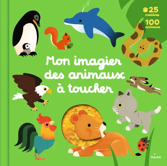 Livre d’éveil animé à toucher Mon grand imagier des animaux à toucher