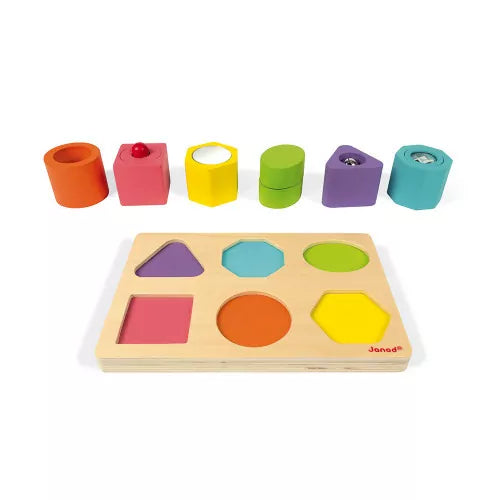 Puzzle musical 6 cubes sensoriels I wood (bois)