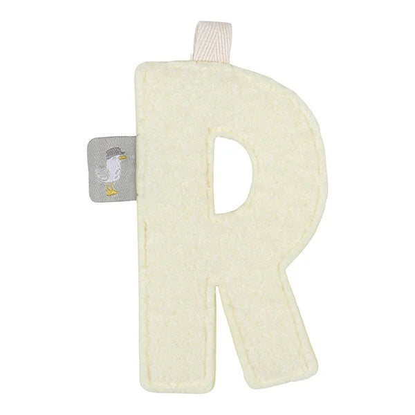 Lettre en tissu R