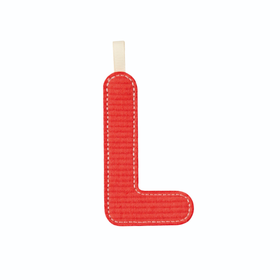 Lettre en tissu L