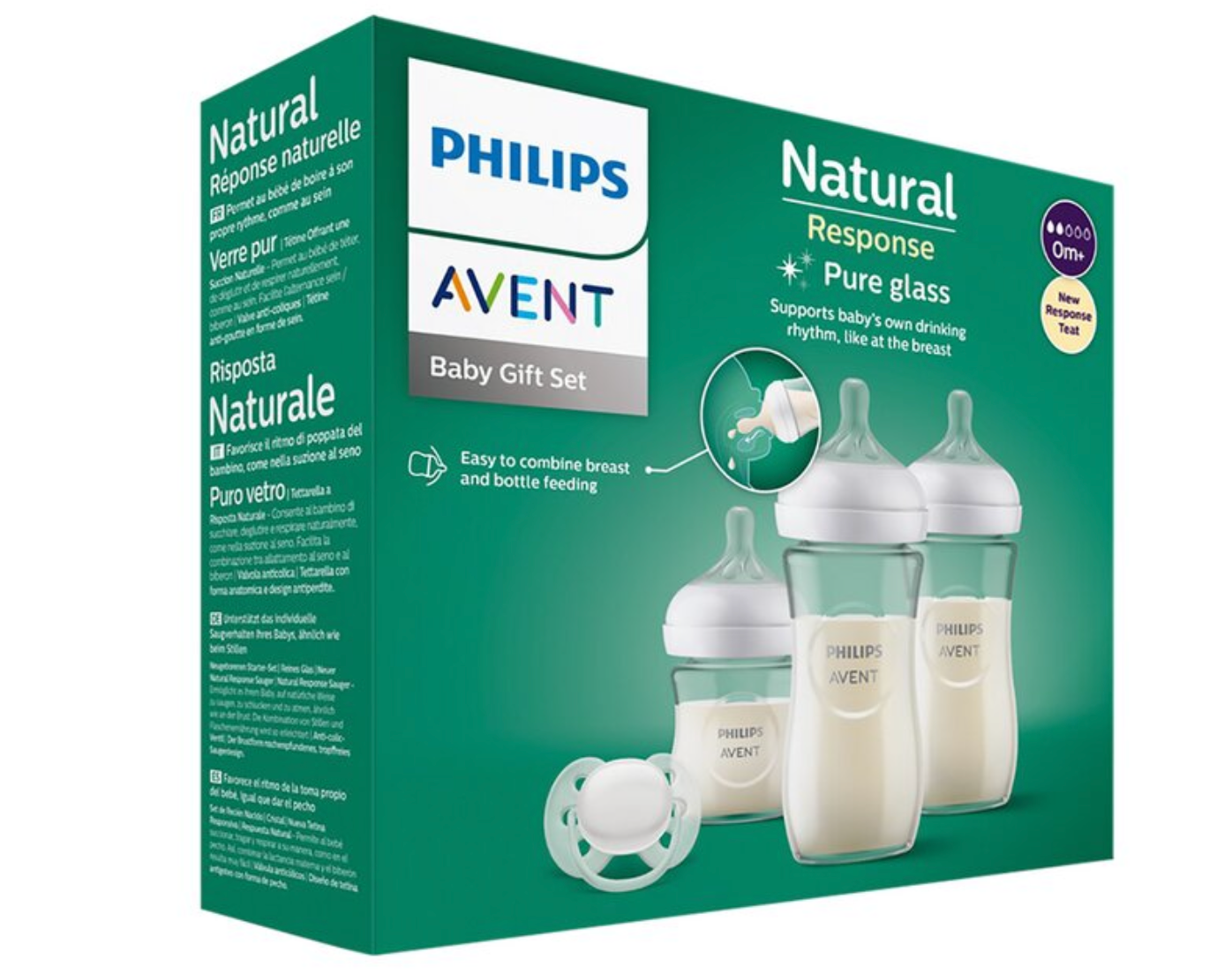 Kit de biberons en verre Natural Response