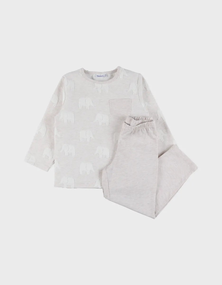 Pyjama en coton jacquard 2pieces elephants