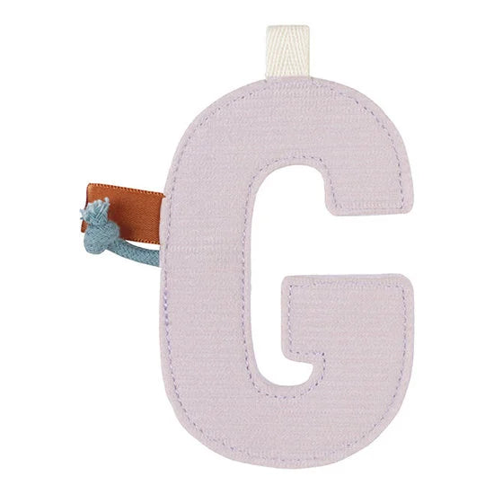 Lettre en tissu G