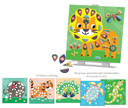 Coffret gommettes repositionnables Dans ma savane