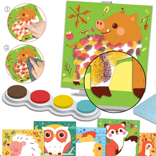Coffret Peinture au doigt Animaux de la campagne