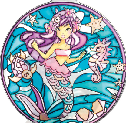 Vitrail géant Sirène de lumière