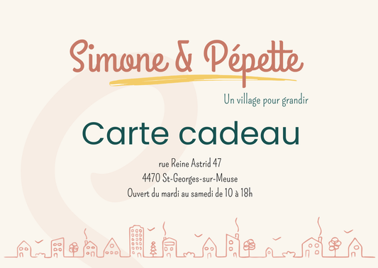 Carte Cadeau Simone & Pépétte