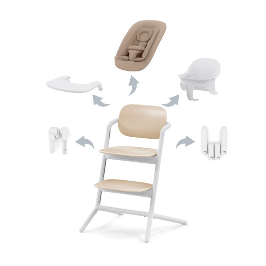 Chaise haute Lemo 4-en-1