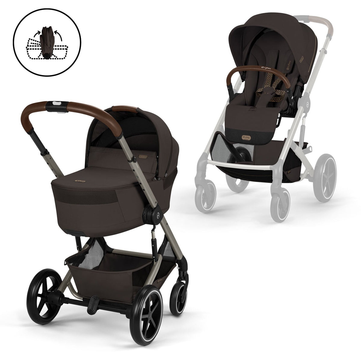 Poussette Balios S Lux avec nacelle pliable