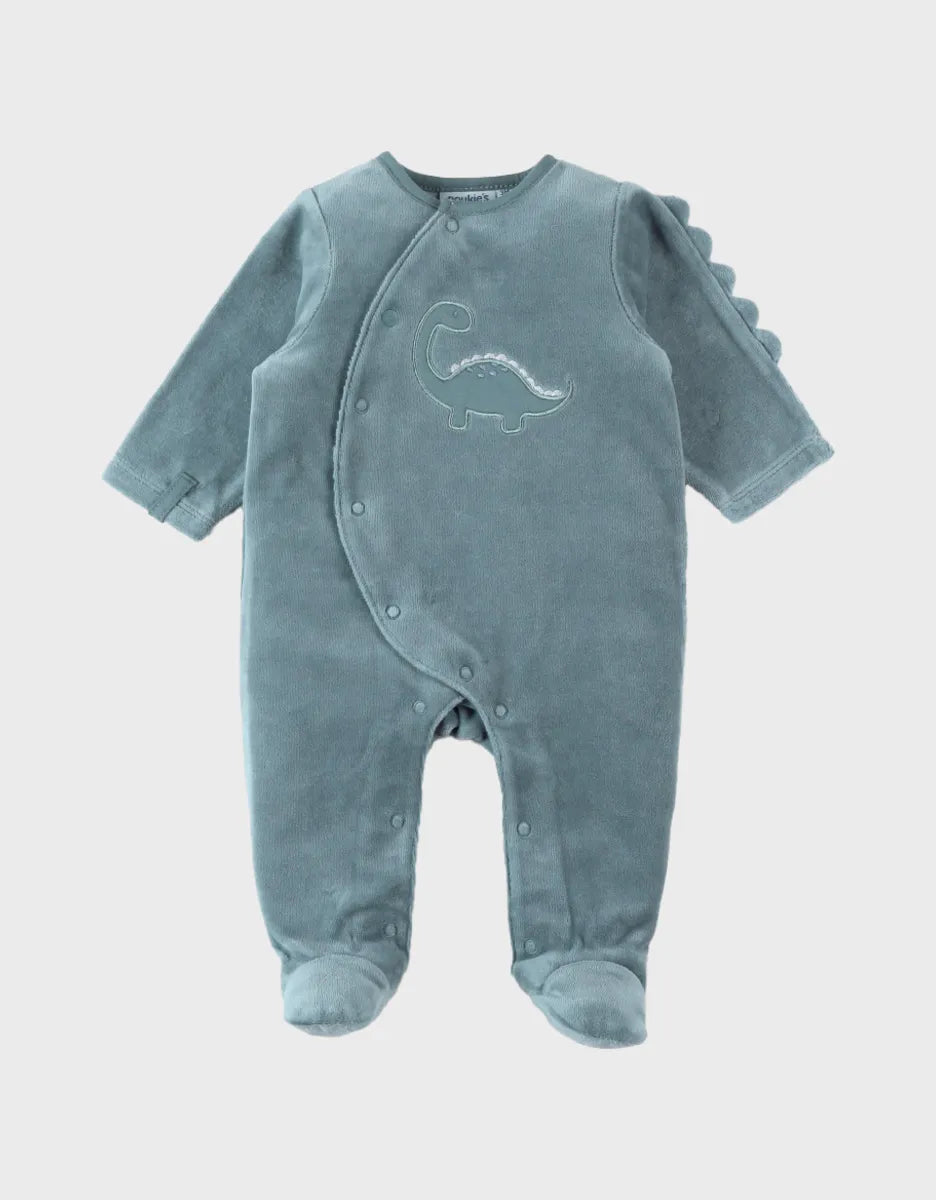 Pyjama en velours dinosaure