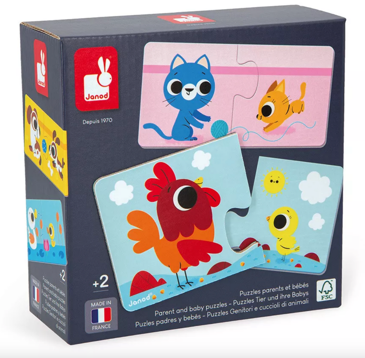 Puzzle Parents et bébés animaux