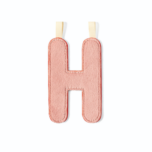 Lettre en tissu H