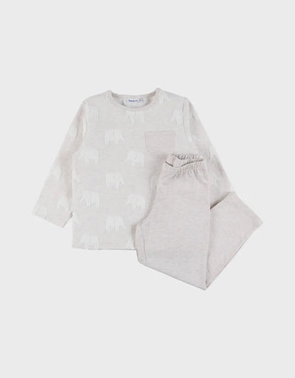 Pyjama en coton jacquard 2pieces elephants