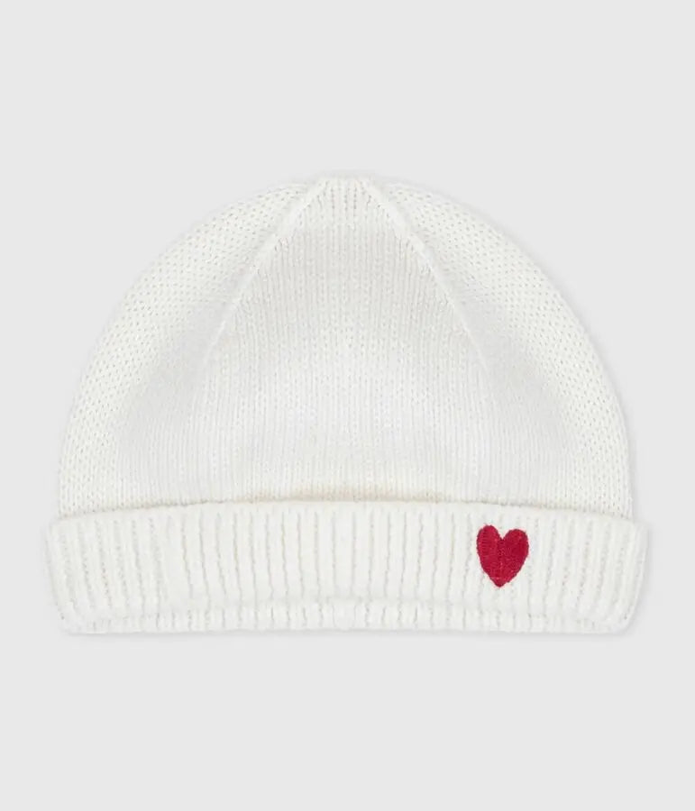 Bonnet tricoté en coton naissance