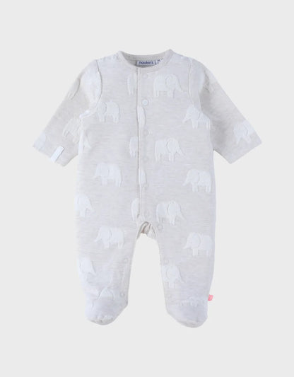 Pyjama en coton jacquard elephant