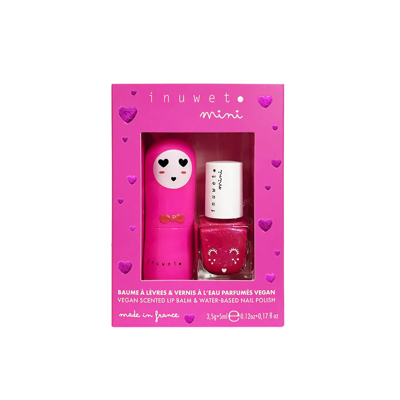 Coffret duo Baume à lèvres et vernis à l'eau