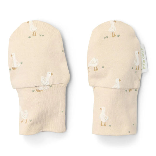 Moufles anti griffure Little goose, Taille unique, beige.