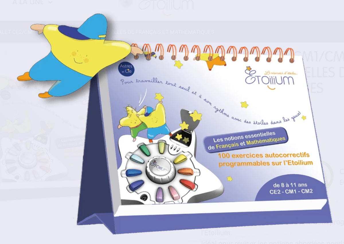 Chevalet pédagogique pour Etoilium - Notions essentielles de français et mathématiques 8/11 ans