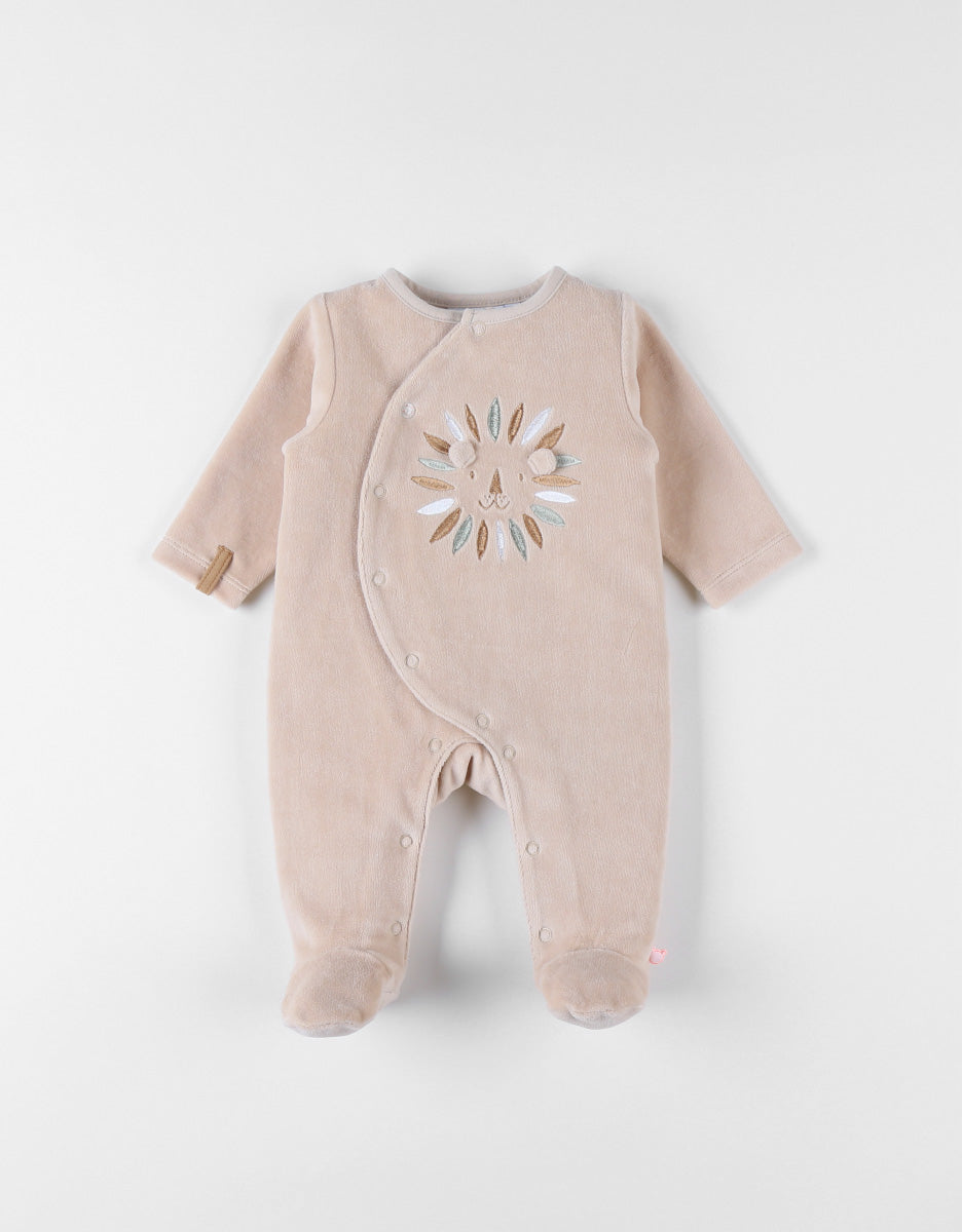 Pyjama en velours cotele, lion