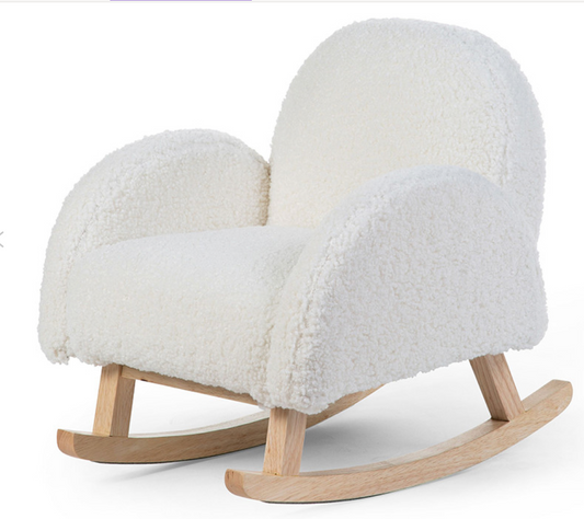 Chaise à bascule pour enfant Teddy beige