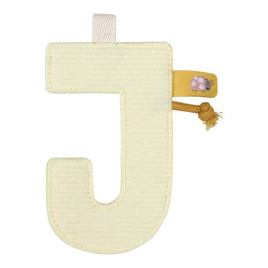Lettre en tissu J
