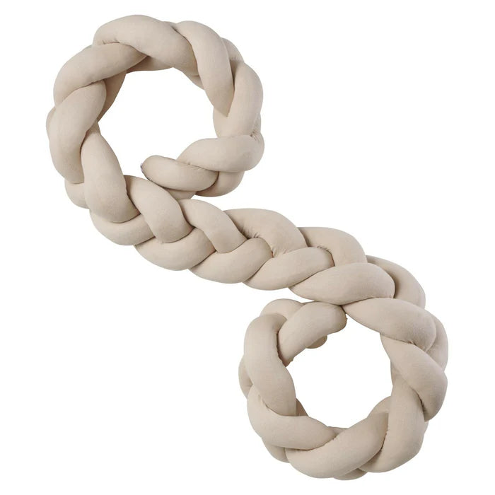 Tresse de lit beige XL