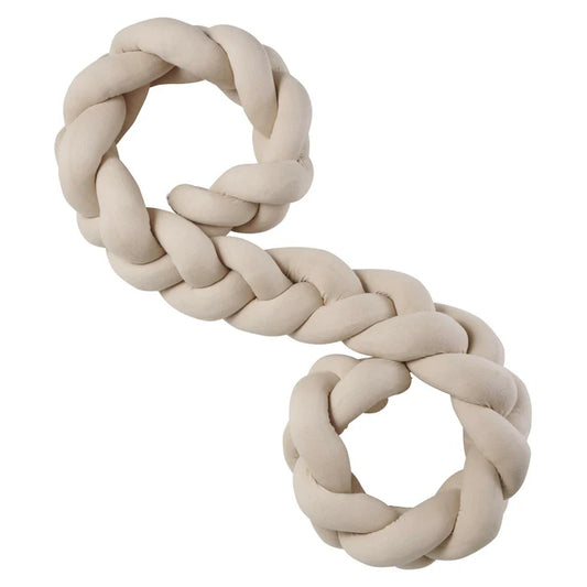 Tresse de lit beige XL