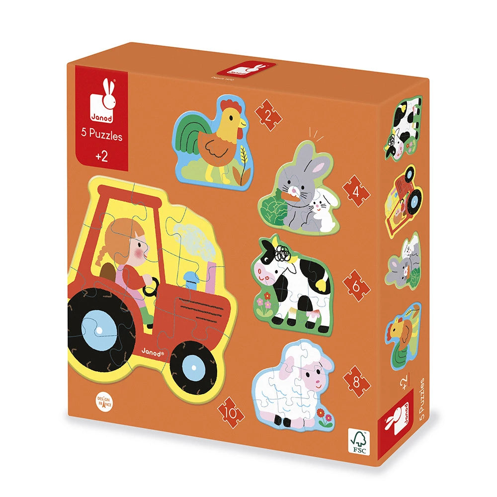 Puzzle 5 puzzle évolutif Ferme