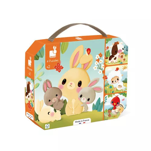 Puzzle Évolutifs Animaux Ferme 4 puzzles