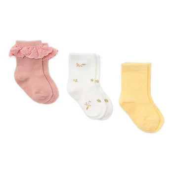 Chaussettes Lots de 3 paires Chaussettes Flower White Meadows Honey Taille 17 19