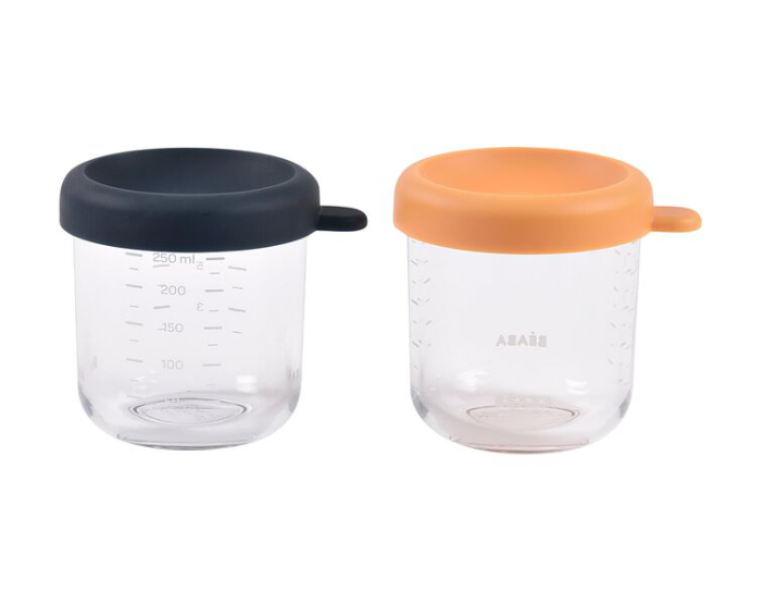 Pots de conservation en verre 2x250ml