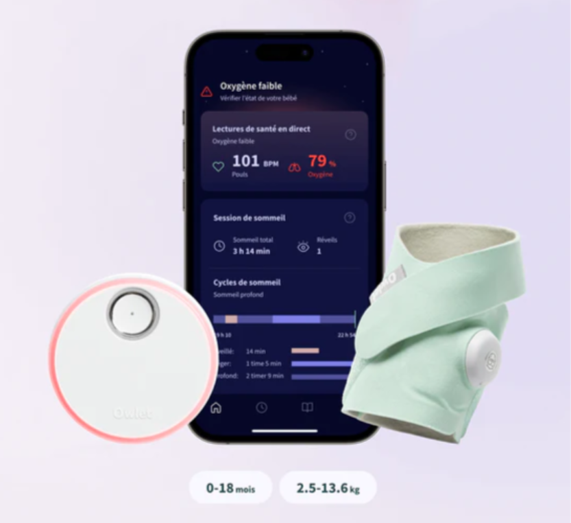 Systeme de surveillance pour bebe dream sock