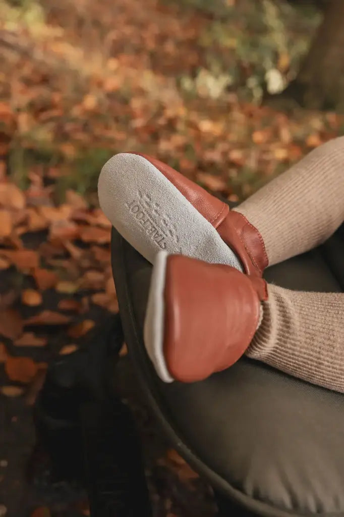 Chaussons en cuir