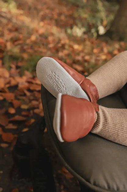 Chaussons en cuir