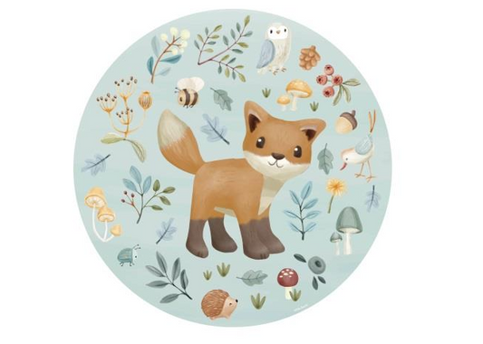 Cercle de papier peint forest