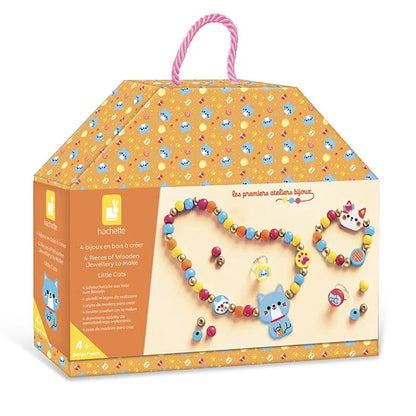 4 bijoux en bois à créer Petits chats
