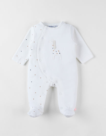 Pyjama en velours cotele, girafe