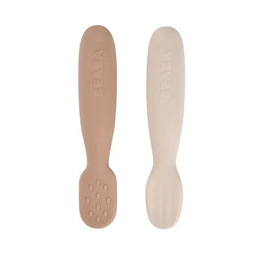 Lot de 2 pré-cuillères d'apprentissage silicone