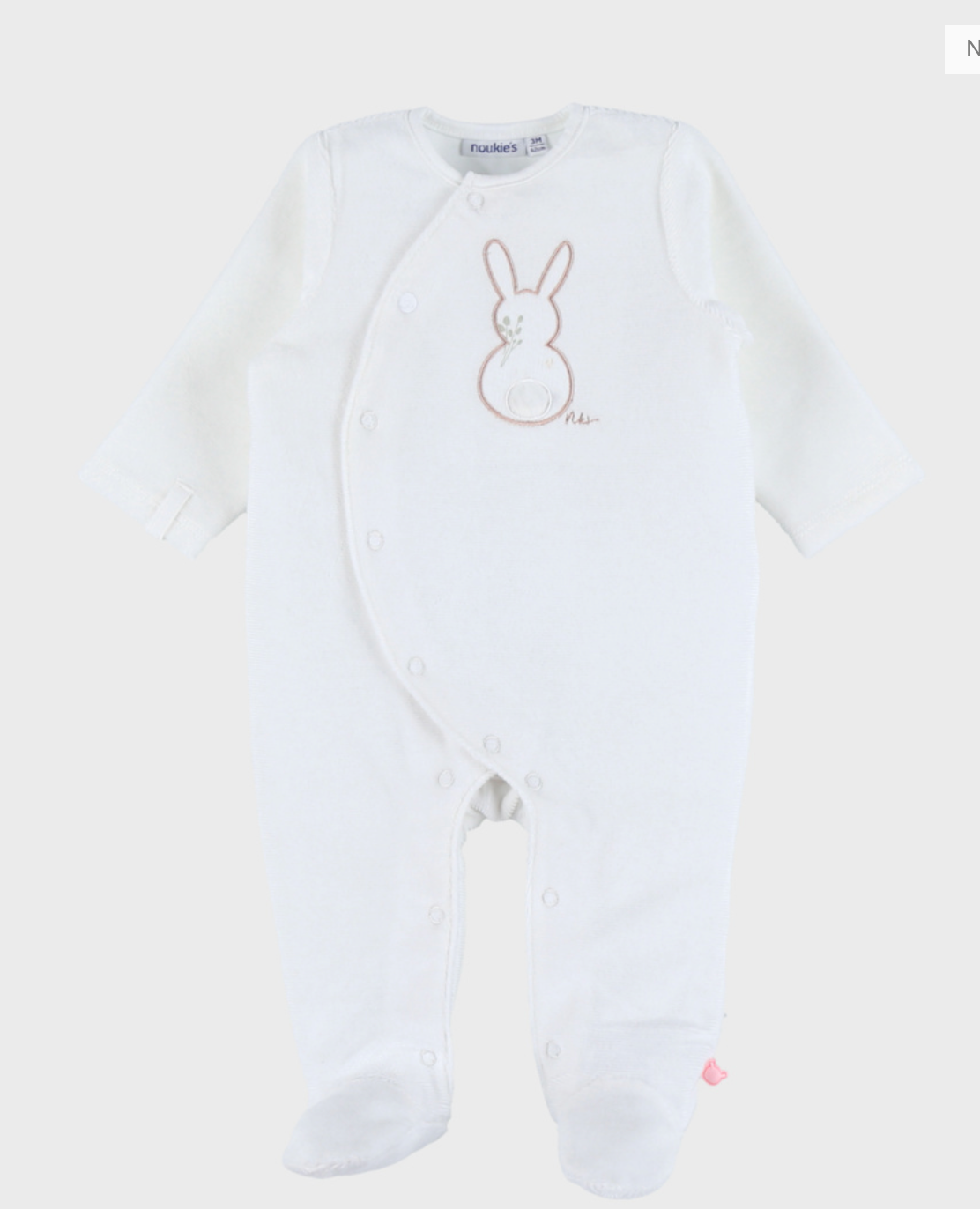 Pyjama en velours lapin