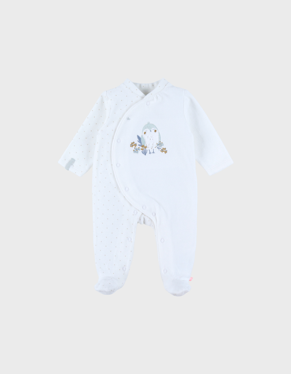 Pyjama en velours oiseau